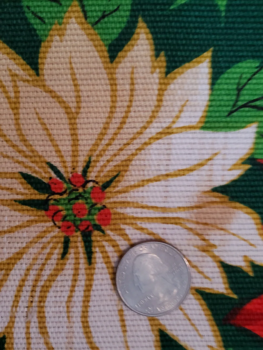 Vintage Holiday Tablecloth